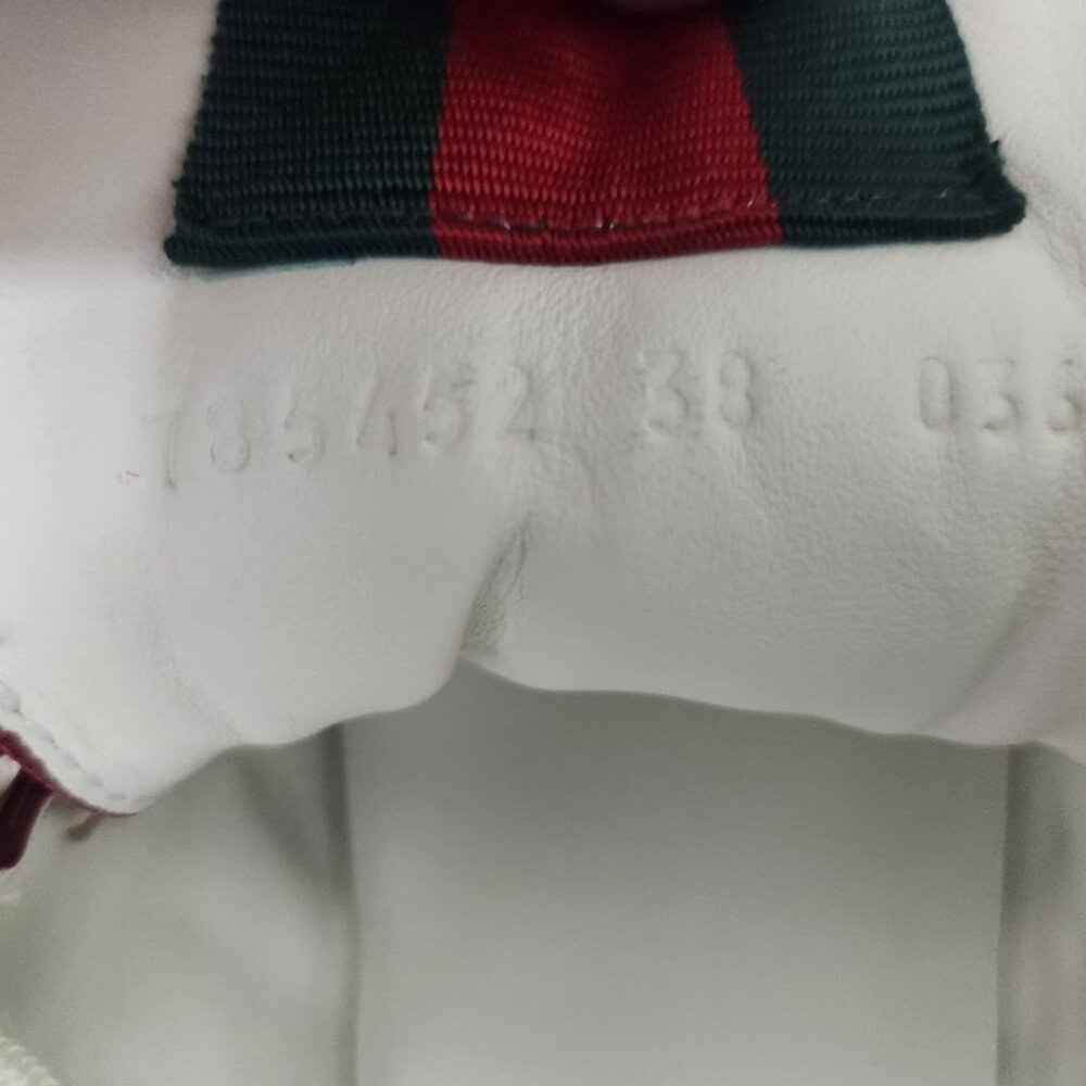 Gucci Re-Web sneaker in Rosso Ancora red GG canvas size 38 women - Picture 10 of 13